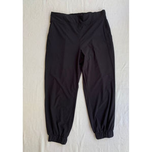 Lands' End Black Sport Joggers / Travel Pants, Size 16